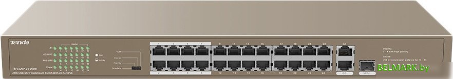 Неуправляемый коммутатор Tenda TEF1126P-24-250W - фото