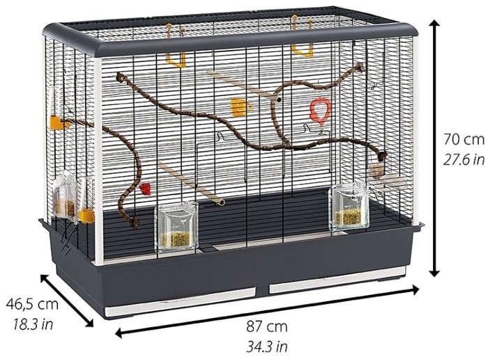 Клетка Ferplast Piano 6 (серый) 52064811W2 - фото2