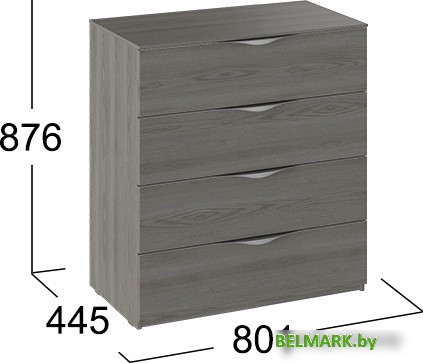 Комод Трия Либерти ТД-297.04.02 (хадсон) - фото2