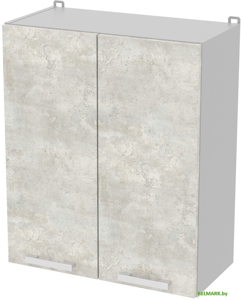 Шкаф навесной Интерлиния Компо ВШС60-720-2дв (бетон лайт) - фото