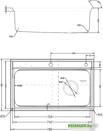 Кухонная мойка Kaiser KSM-7848 - фото2