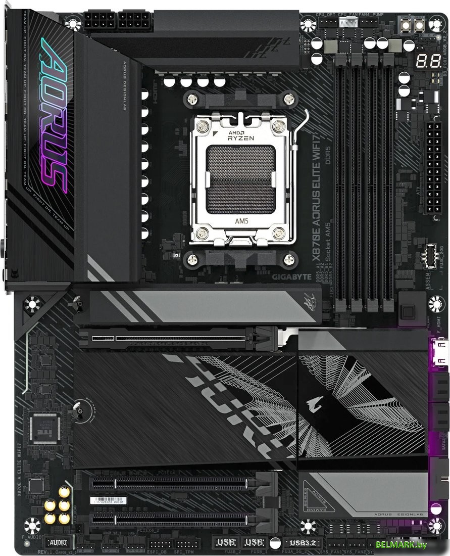 Материнская плата Gigabyte X870E Aorus Elite WiFi7 (rev. 1.1) - фото