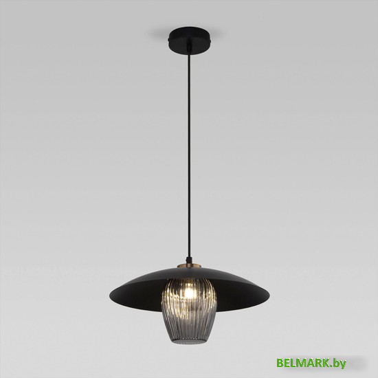 Подвесная люстра Евросвет 50259/1 черный/дымчатый - фото