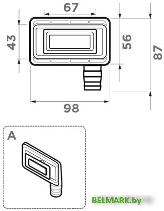 Слив-перелив Omoikiri OV-02 GM 4956722 - фото2