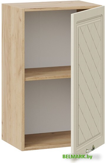 Шкаф навесной Трия Бьянка 1В45 (дуб крафт золотой/дуб ваниль) - фото2