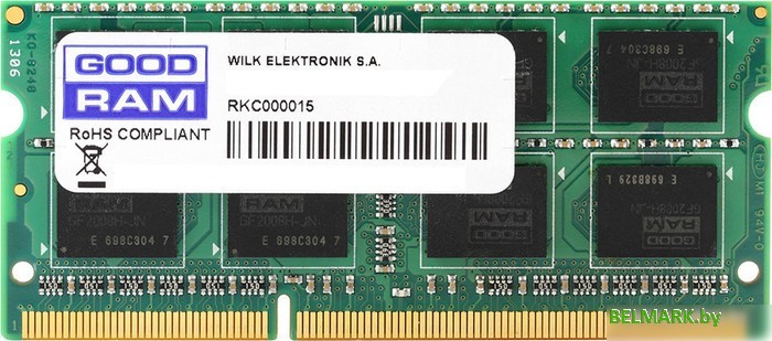 Оперативная память GOODRAM 8GB DDR3 SO-DIMM PC3-12800 (GR1600S3V64L11/8G) - фото
