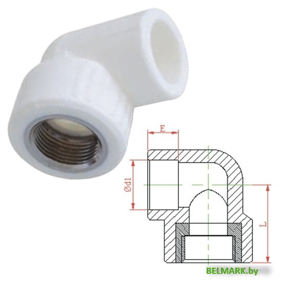 Фитинг Kalde Колено ПП 25-1/2 3223-efo-250b00 - фото