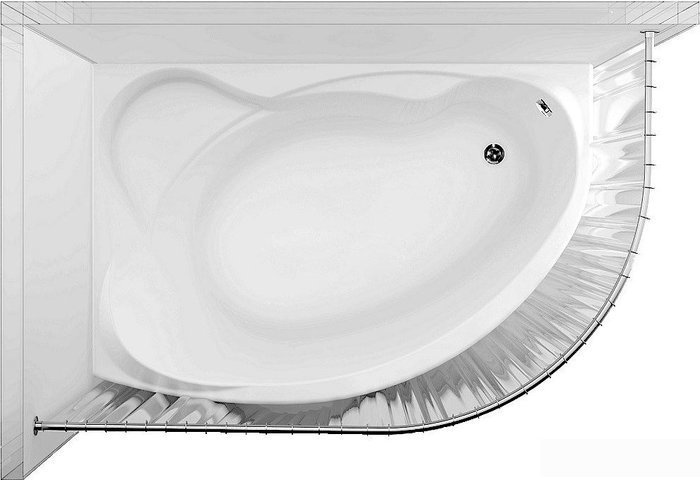 Ванна Aquanet Jersey 170x90 L (с каркасом) - фото2
