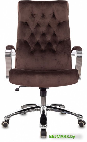 Офисное кресло Бюрократ T-9928SL Fabric (коричневый Italia 6/крестовина металл хром) - фото2