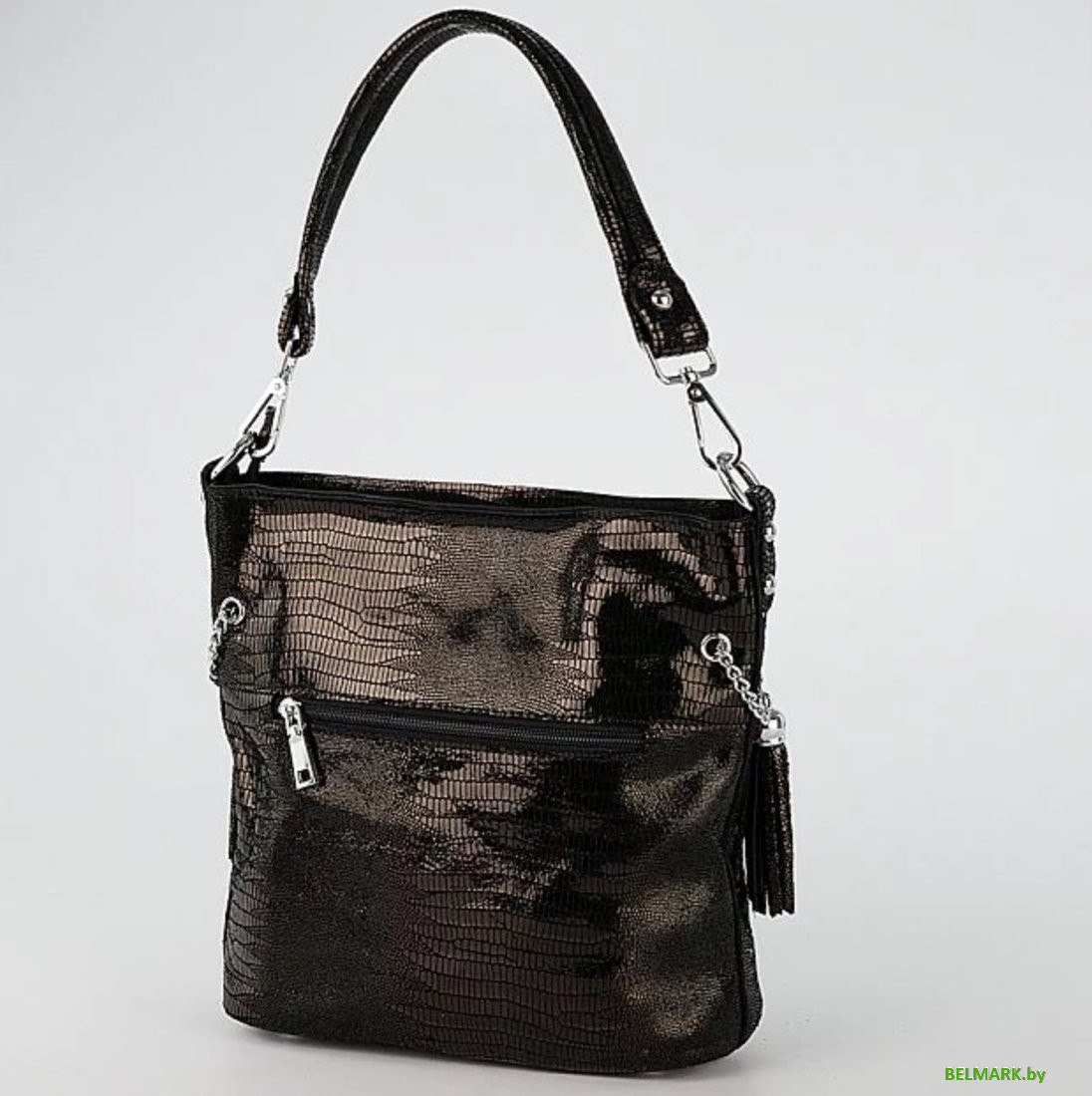 Женская сумка Poshete 857-3262-1A238-BLK (черный) - фото2