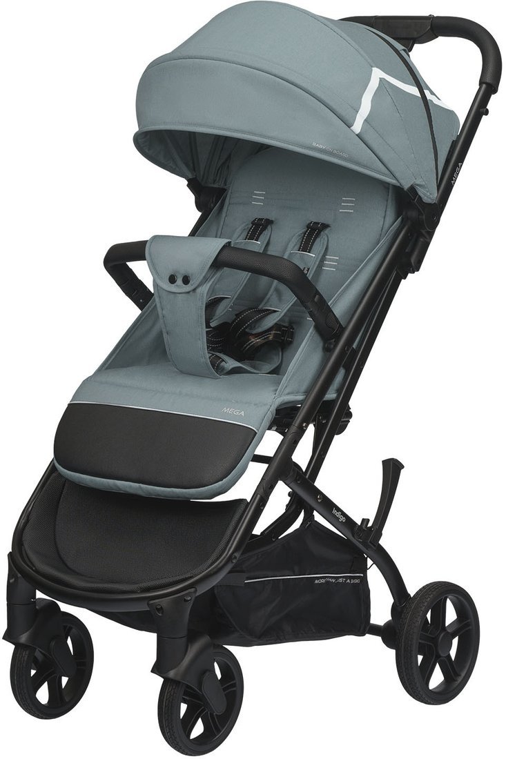 Коляска прогулочная «книга» Indigo Mega (голубой) - фото