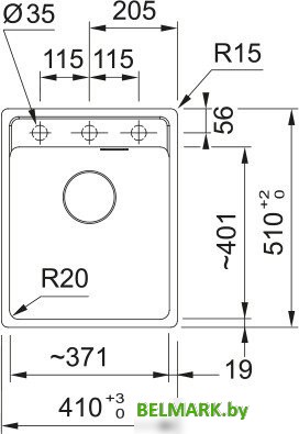 Кухонная мойка Franke Maris MRG 610-37 114.0661.775 (матовый черный) - фото2