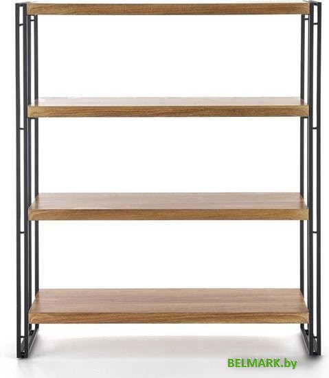 Полка Halmar Bolivar Reg-1 (дуб золотой/черный) - фото