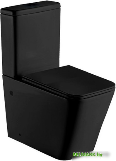 Унитаз WeltWasser Gelbach 001 XL MT-BL (черный матовый) - фото
