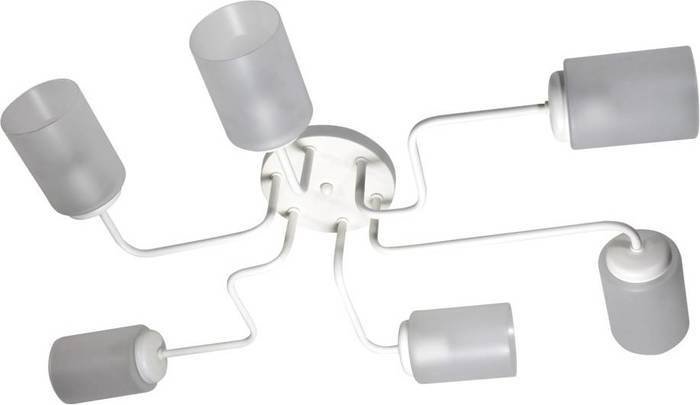 Припотолочная люстра Элетех Техно 162 НСБ 01-6х60-114 Е27 1005404586 (белый) - фото2