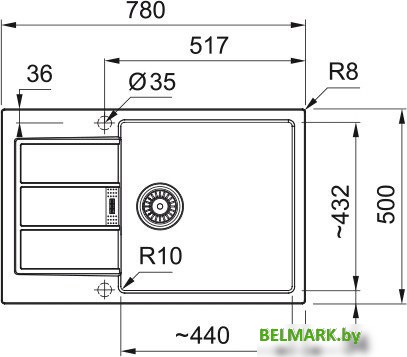 Кухонная мойка Franke Sirius 2.0 S2D 611-78 XL 143.0618.580 (белый) - фото2
