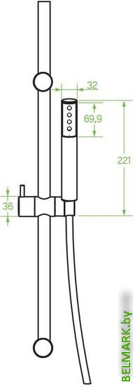 Душевой гарнитур Laveo Pretto NLP 01A2 - фото2