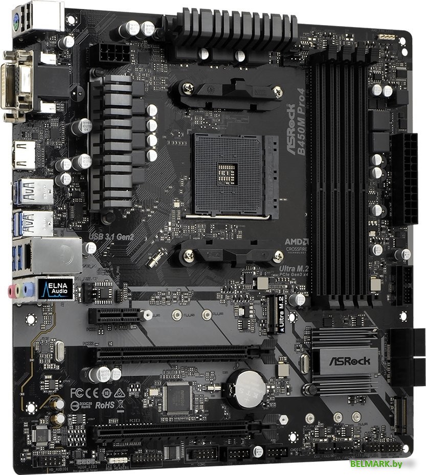 Материнская плата ASRock B450M Pro4 - фото2