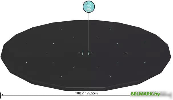 Аксессуары для бассейнов Bestway Тент 555см для каркасного бассейна 549см 58039 - фото