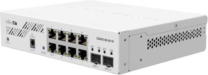 Настраиваемый коммутатор Mikrotik CSS610-8G-2S+IN - фото2