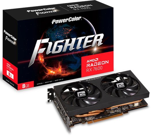 Видеокарта PowerColor Fighter Radeon RX 7600 8GB GDDR6 RX 7600 8G-F - фото2