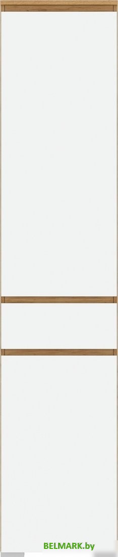 Шкаф-пенал Памир Гретта 2С1Я (крафт золотой/белый) - фото2