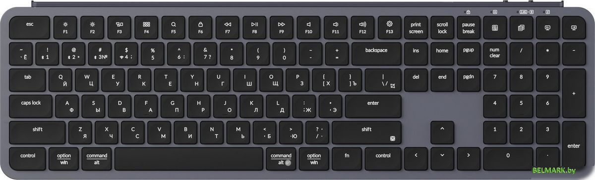 Клавиатура Keychron B6 Pro B6P-K1-RU (серый космос) - фото