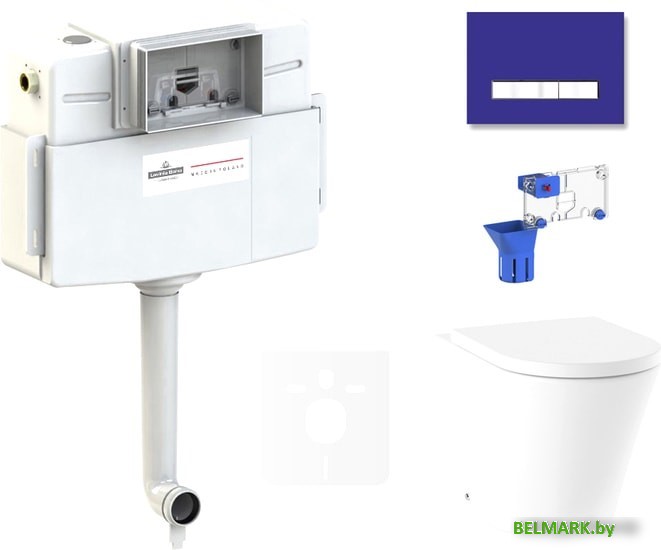 Унитаз Lavinia Boho Relfix Biore 5 в 1 87551037 (фиолетовый стекло) - фото