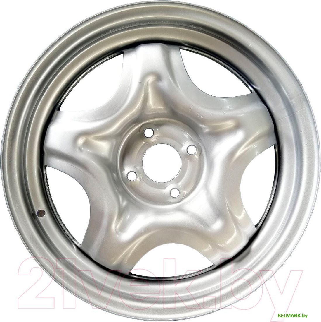 Штампованные диски ТЗСК Renault Sandero 16x6.5" 4x100мм DIA 60.1мм ET 37мм Серебро - фото