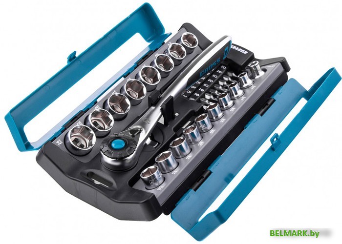 Набор торцевых головок и бит GROSS 14145 (36 предметов) - фото