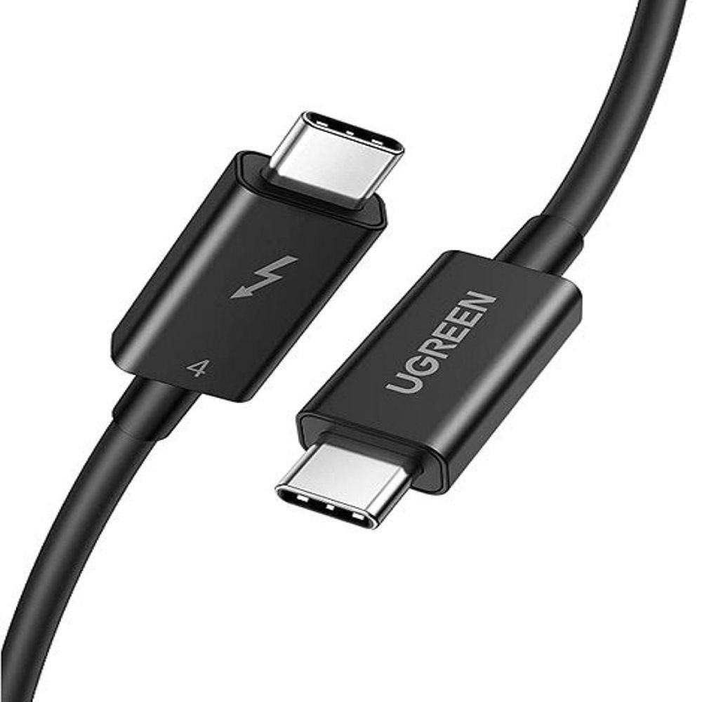 Кабель Ugreen US501 30389 USB Type-C - USB Type-C (0.8 м, черный) - фото