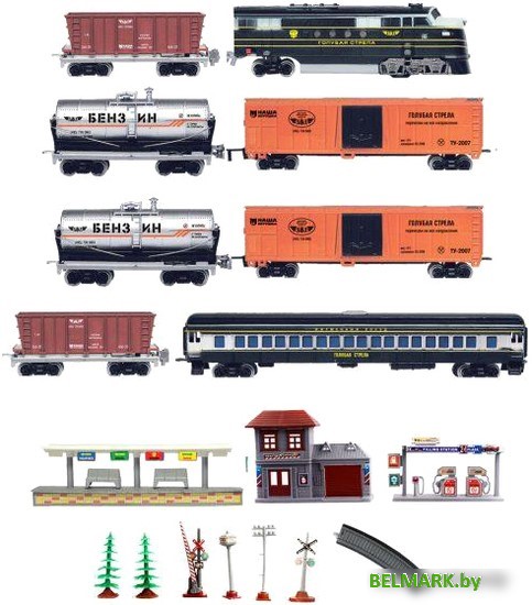 Набор железной дороги Голубая стрела 2004A - фото