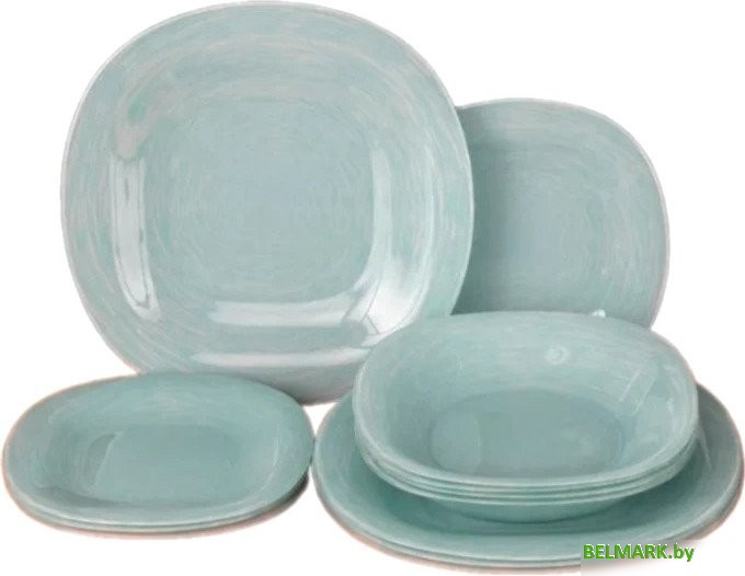 Столовый сервиз Luminarc Neo Carine Brush Mania Turquoise V6064 (12пр) - фото