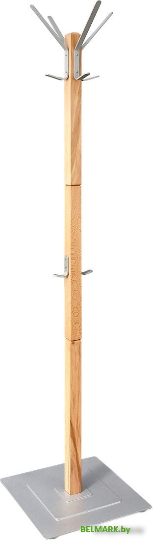 Вешалка для одежды Sheffilton Альберо SHT-CR11 985627 (прозрачный лак/алюминий металлик) - фото