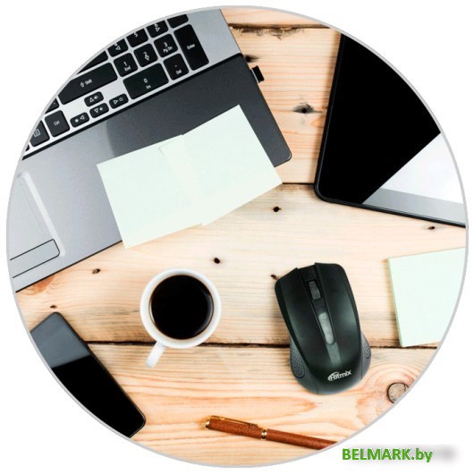 Мышь Ritmix RMW-555 (черный/серый) - фото2