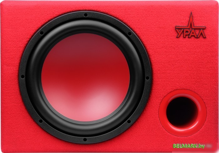 Корпусной активный сабвуфер Урал АС-У12А (красный) - фото2