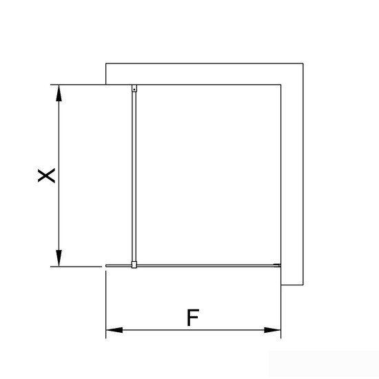 Душевая стенка RGW WA-002 35100210-11 100 (хром/прозрачное стекло) - фото2