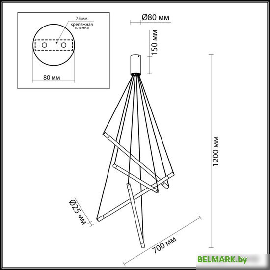 Подвесная люстра Odeon Light Sparky 4369/40L - фото2