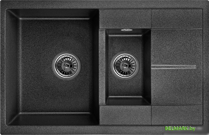 Кухонная мойка Granula 7802 (шварц) - фото