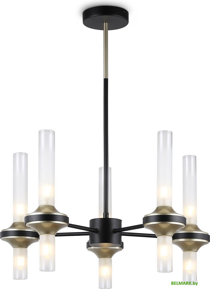 Подвесная люстра Ambrella LH55351/10 BK/CGD/CL (черный/золото/прозрачный) - фото2