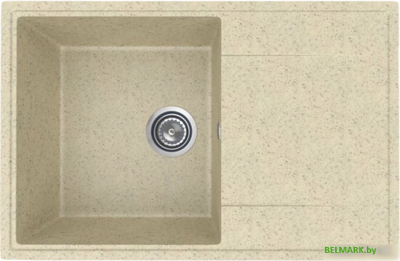 Кухонная мойка Practik PR-M 735-002 (слоновая кость) - фото
