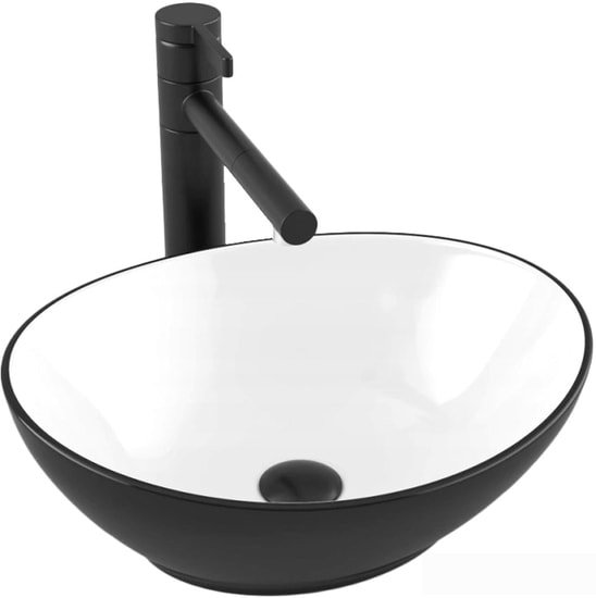 Умывальник Calani Fiesta CAL-00023 (черный/белый) - фото