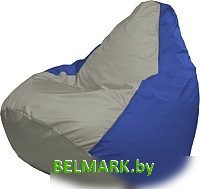 Кресло-мешок Flagman Груша Супер Мега 4XL Г5.1-345 (серый/синий) - фото