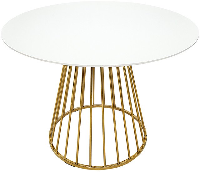Кухонный стол Bergenson Bjorn Tyra BB0000120 (белый/золото) - фото2