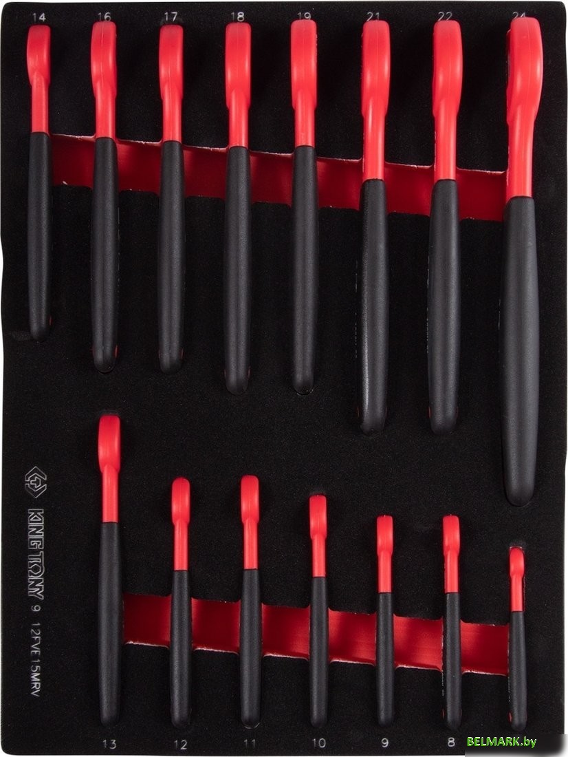 Набор ключей King Tony 9-12FVE15MRV (15 предметов) - фото