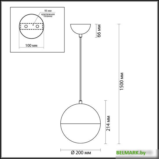 Подвесная люстра Odeon Light Pinga 4958/1A - фото2