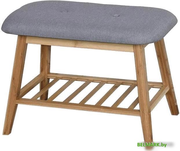 Банкетка Halmar ST-14 60/30/44 (натуральный/серый) - фото