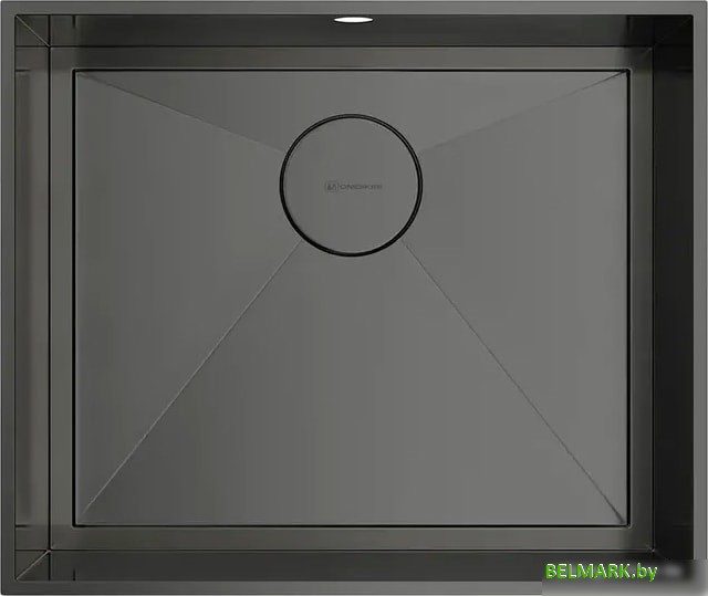 Кухонная мойка Omoikiri Kasen 53-INT GM (вороненая сталь) - фото