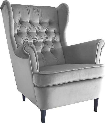 Интерьерное кресло Signal Harry Velvet Bluvel 14 (серый) - фото