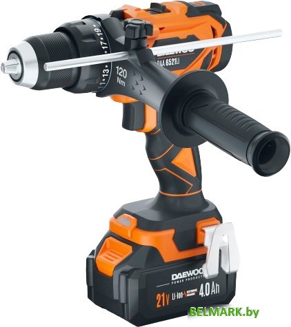Ударная дрель-шуруповерт Daewoo Power DAA 6521Li Set (с 2-мя АКБ, кейс) - фото